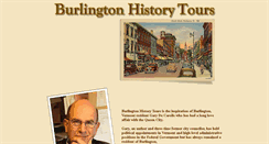 Desktop Screenshot of burlingtonhistorytours.com