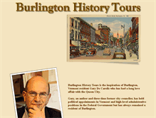 Tablet Screenshot of burlingtonhistorytours.com